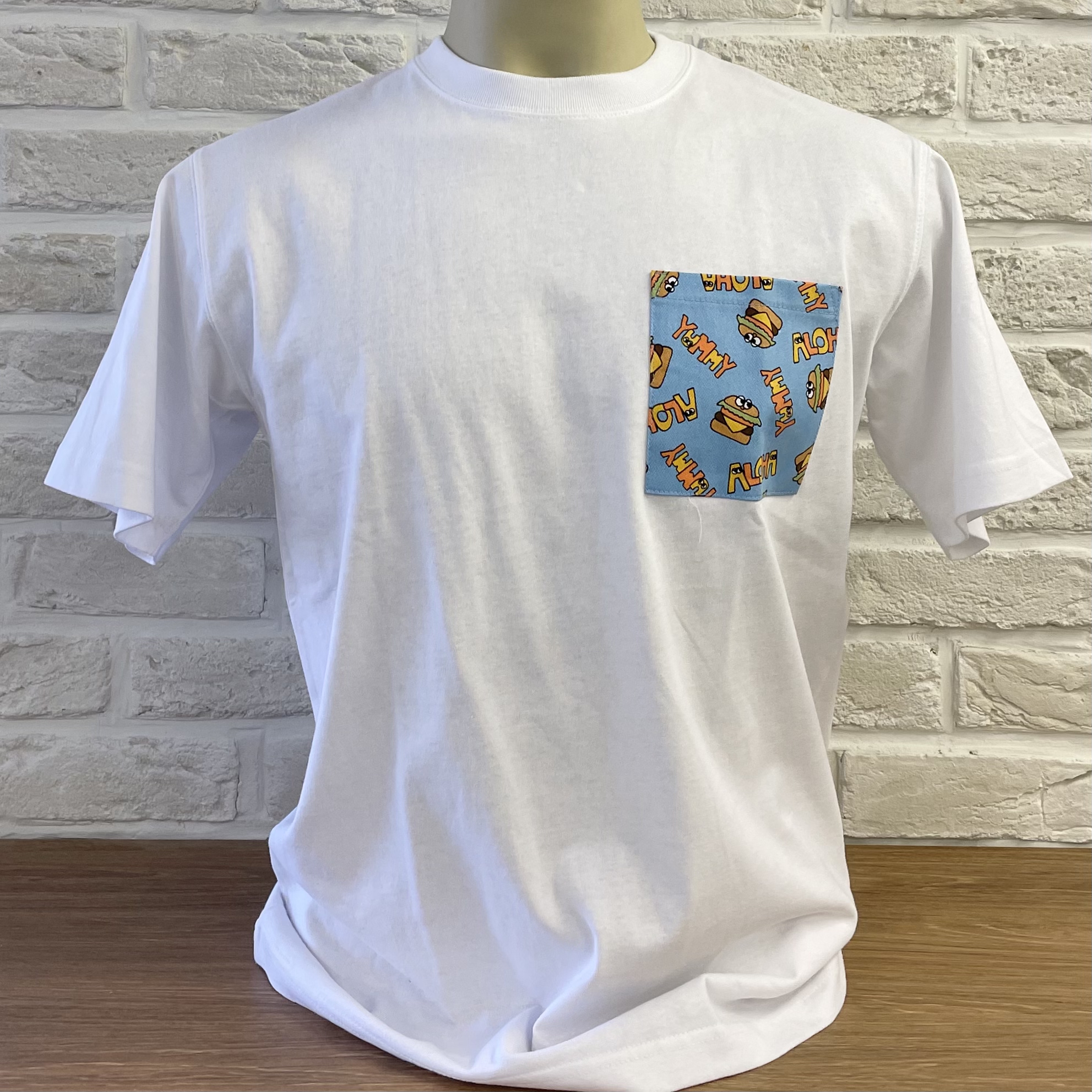 Hawaiian Graphic Printed,fabric pocket 