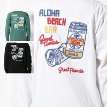 Chain Stich Embroidered T-shirt,Long sleeve,Soda,can,Hulalani Hawaii,100% cotton,men's,Ladies,daily use,Aloha